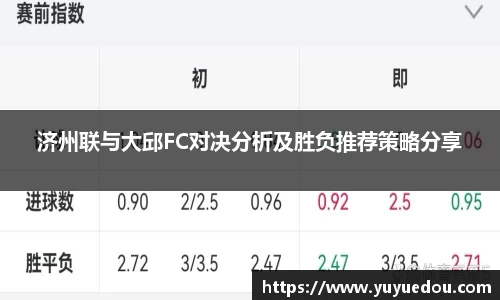 济州联与大邱FC对决分析及胜负推荐策略分享